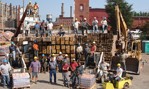 The Green Family Materials reclaiming crew