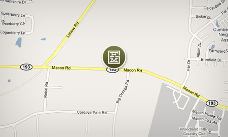 Map to Green Family Materials office