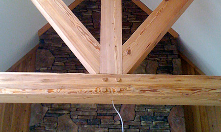 Rough Sawn Finish Beams